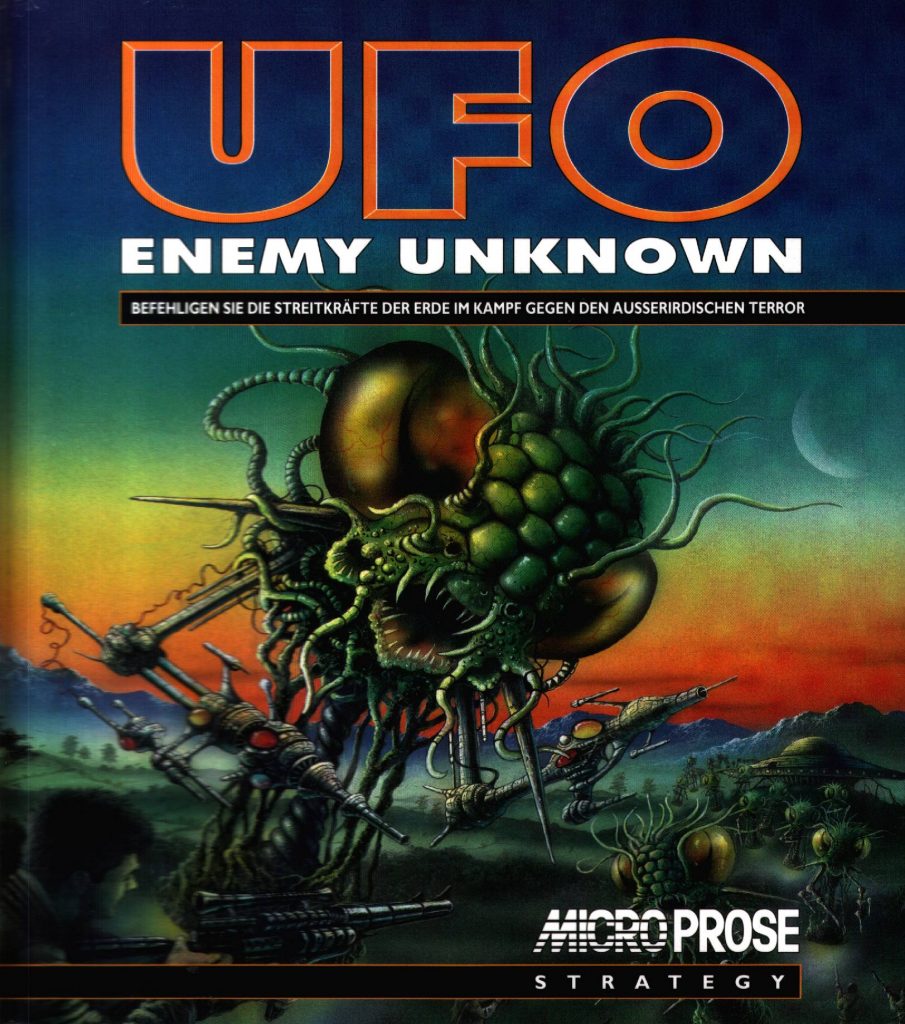 The insectoid terror of the UFO Enemy Unknown cover