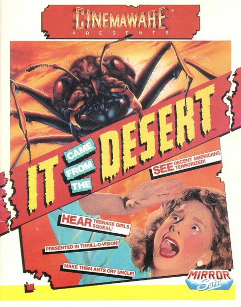 The movie-inspired boxart for It Came From The Desert