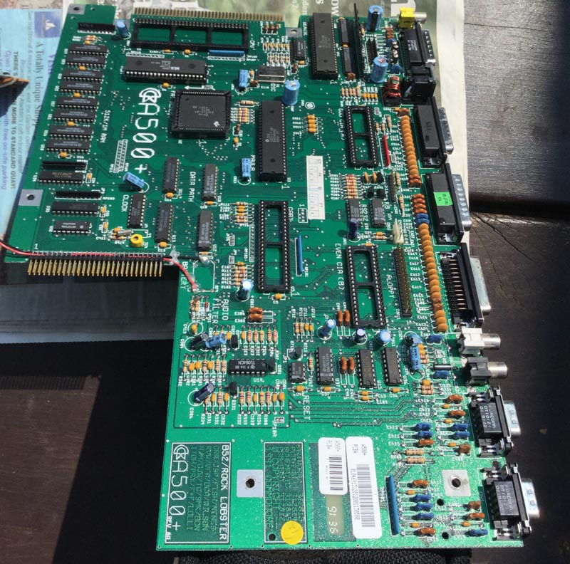 A500 Motherboard drying in the sun