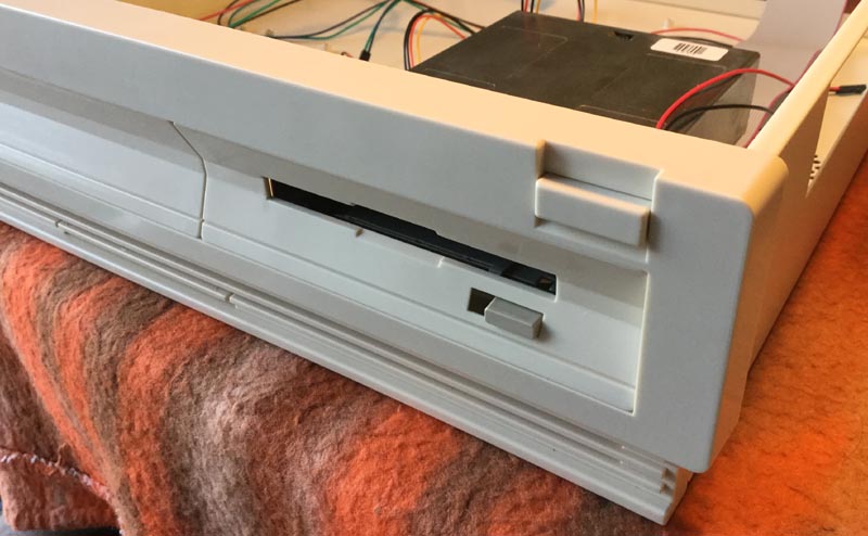 Floppy Drive mounted in the Checkmate A1500 Case