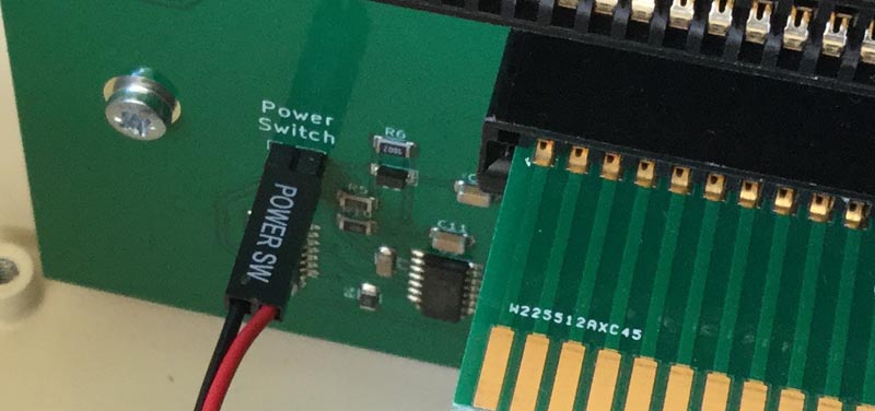 Power Switch Connected to Zorro Interface Board