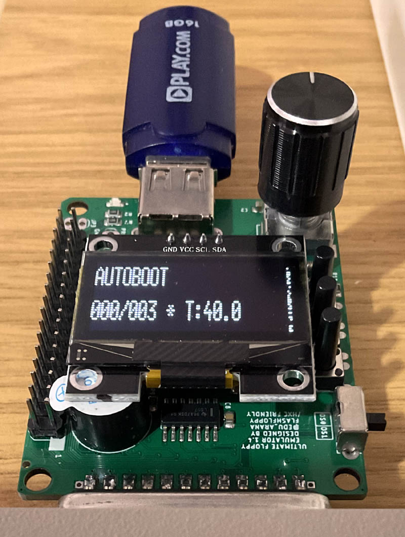 Amiga Ultimate Floppy Emulator - Screen